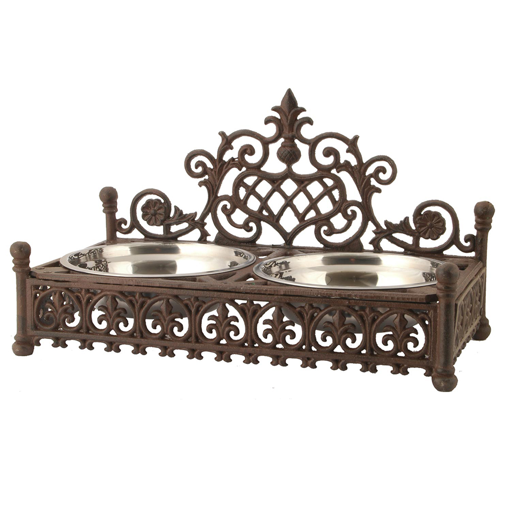 Dieren voerbak 46x25x27 cm / 2x800 ml