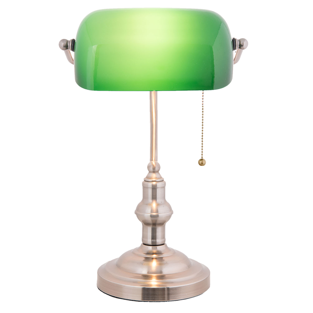 Bureaulamp groen 27x17x41 cm E27/max 1x60W