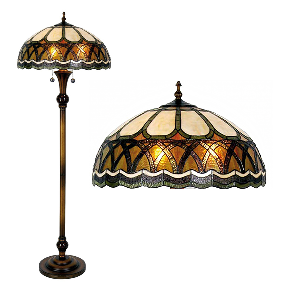 Vloerlamp Tiffany Ø 56x164 cm E27/max 3x60W