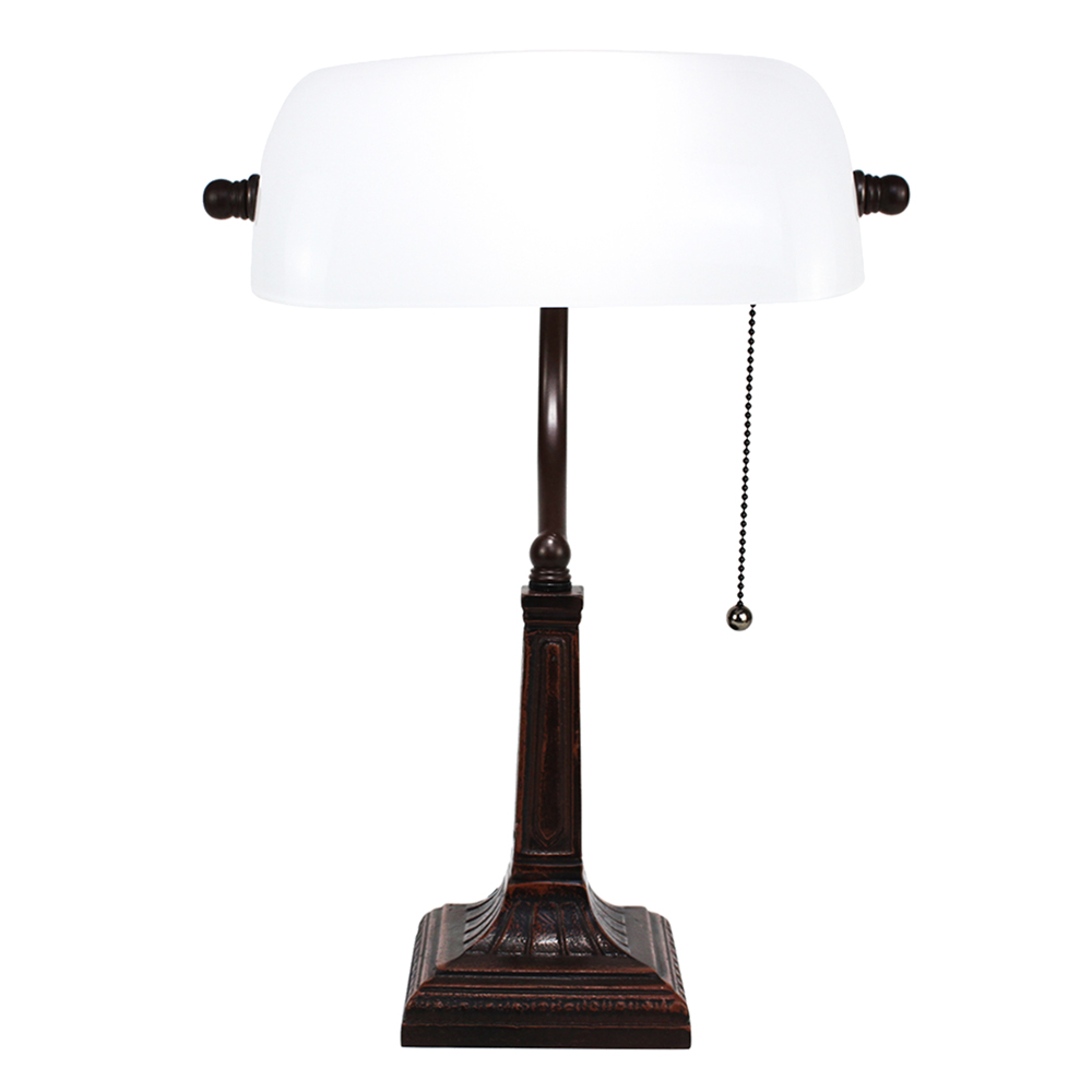 Bureaulamp wit 26x16x40 cm E27/max 1x40W
