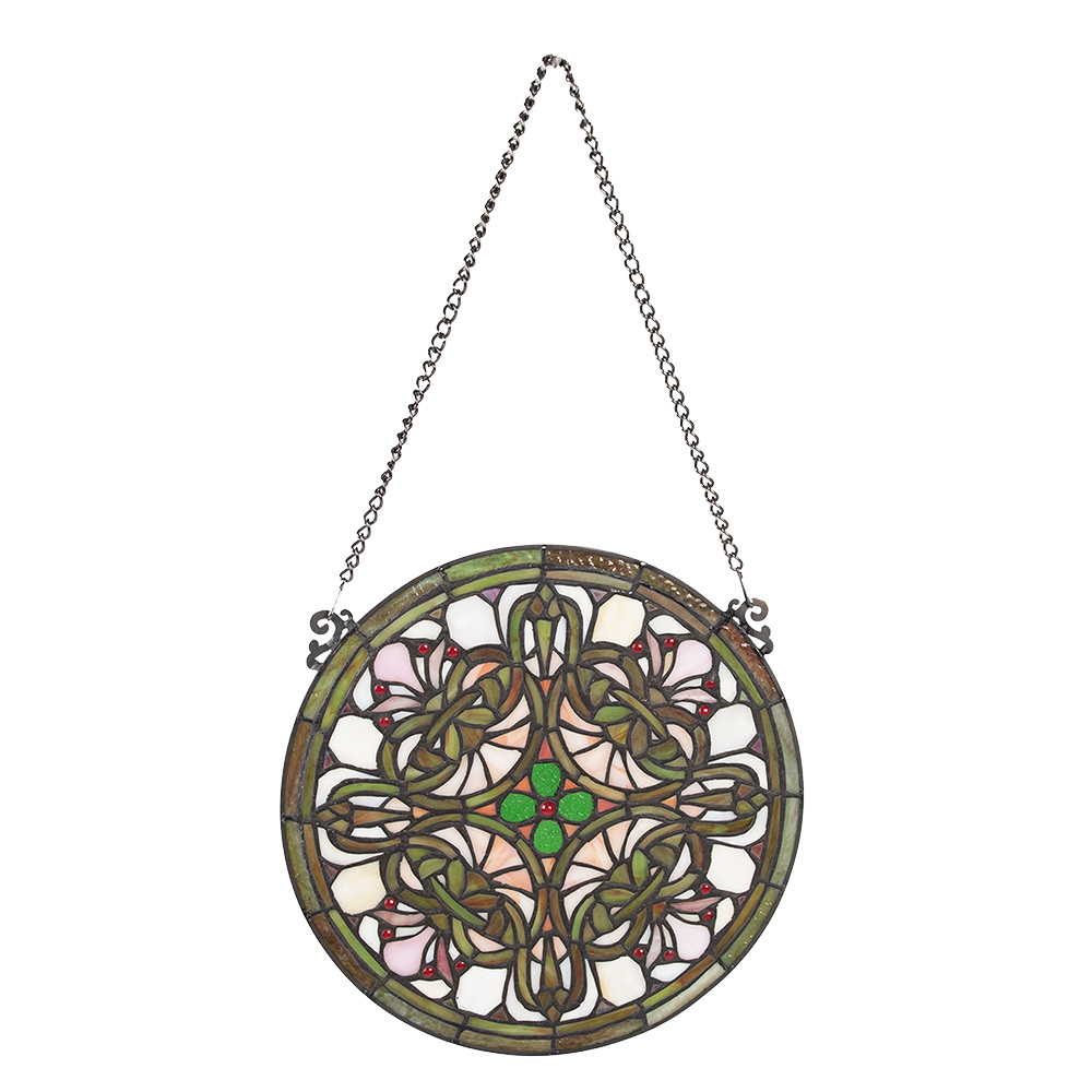 Glaspaneel Tiffany Ø 30x1 cm