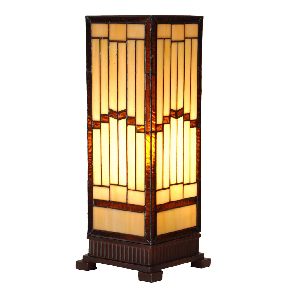 Tafellamp Tiffany 17x17x44 cm E27/max 1x40W