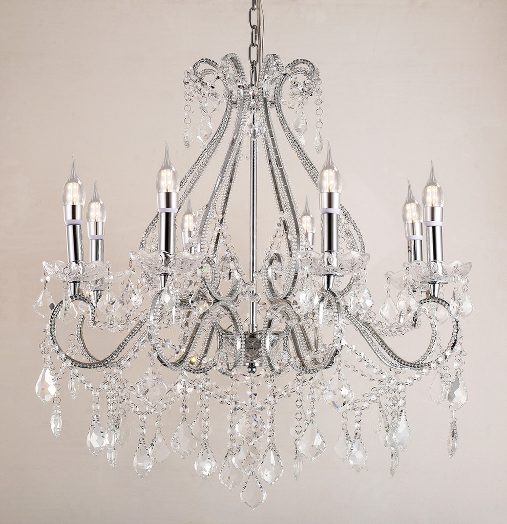 Kroonluchter 8 lichts Ø 66x71 cm E14/max 8x40W