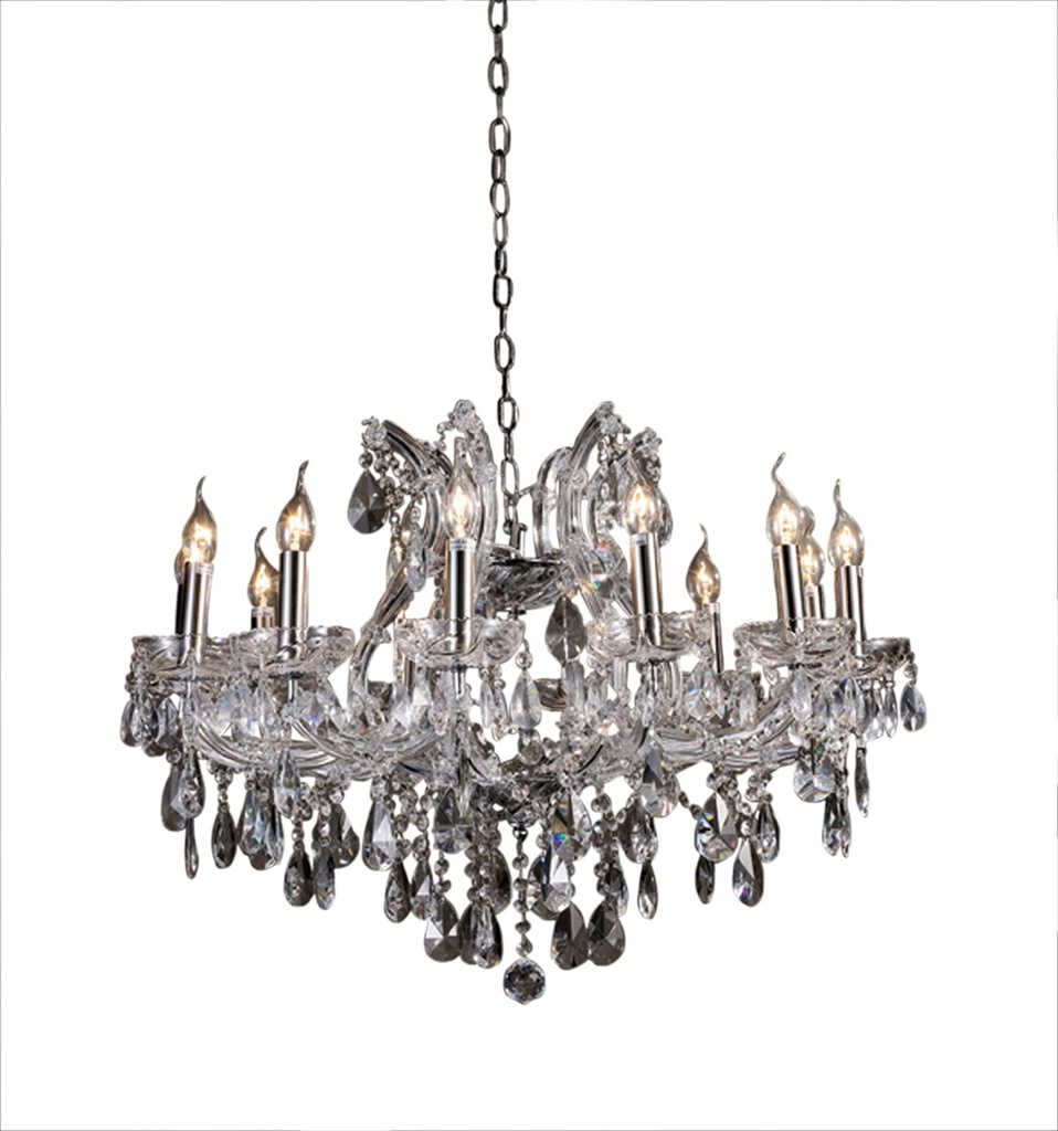 Kroonluchter 12 lichts Ø 75x57/170 cm E14/max 12x40W