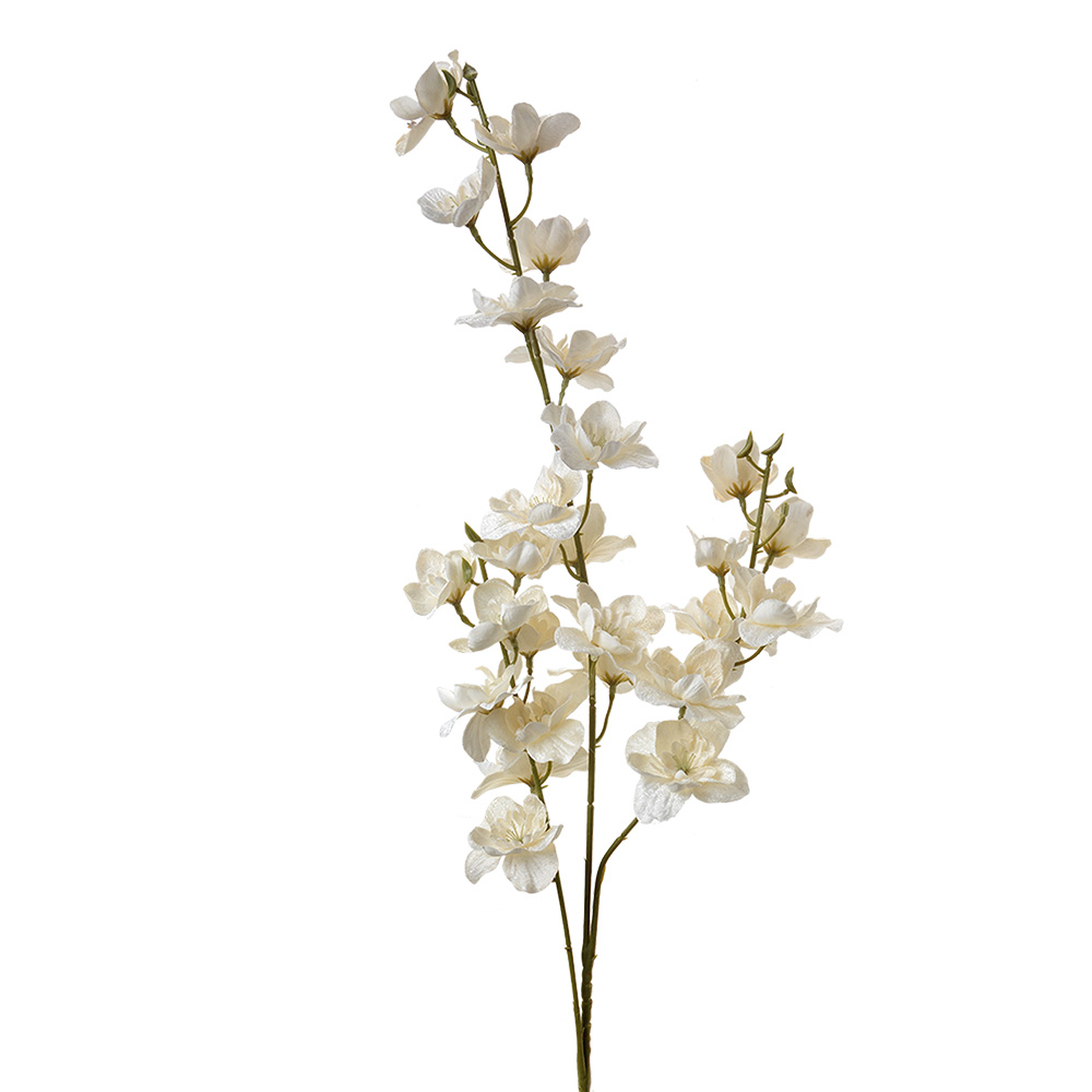 Decoratie tak met bloemen 10x10x110 cm