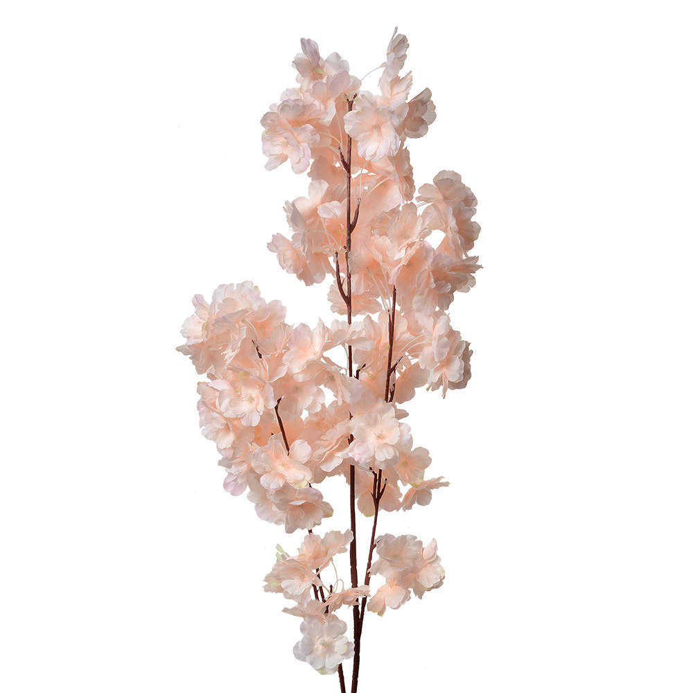 Decoratie tak met bloemen 24x8x100 cm