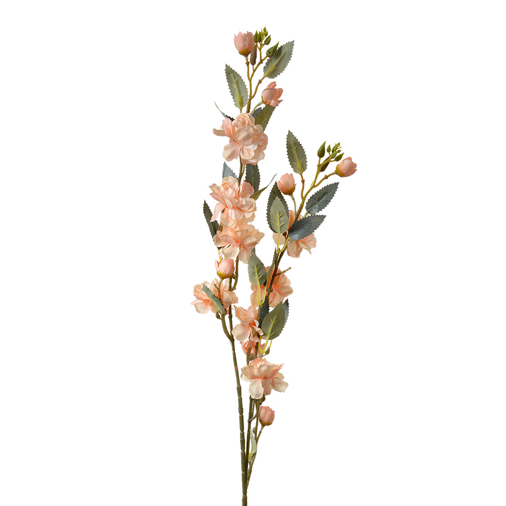 Decoratie tak met bloemen 7x7x90 cm