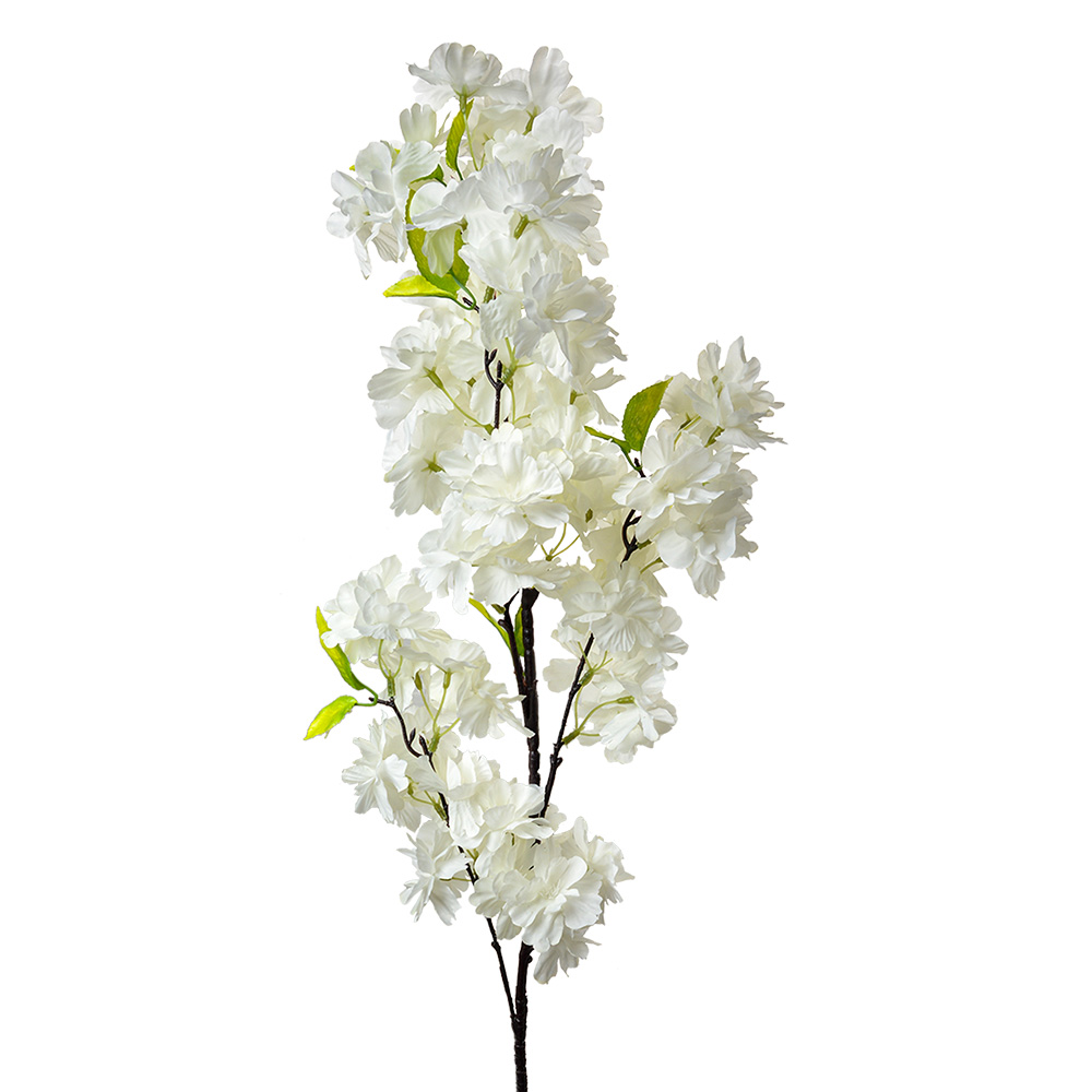 Decoratie tak met bloemen 20x8x104 cm