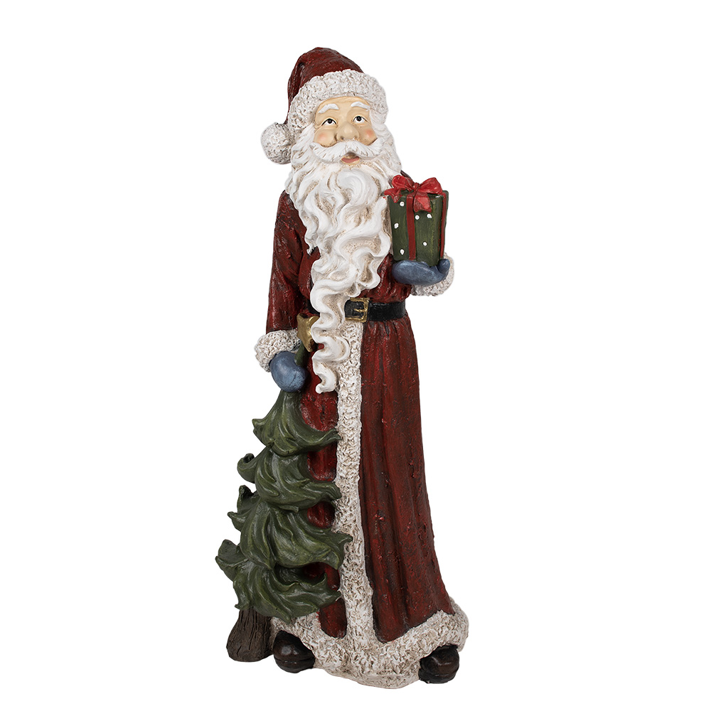 Decoratie kerstman 45x33x104 cm