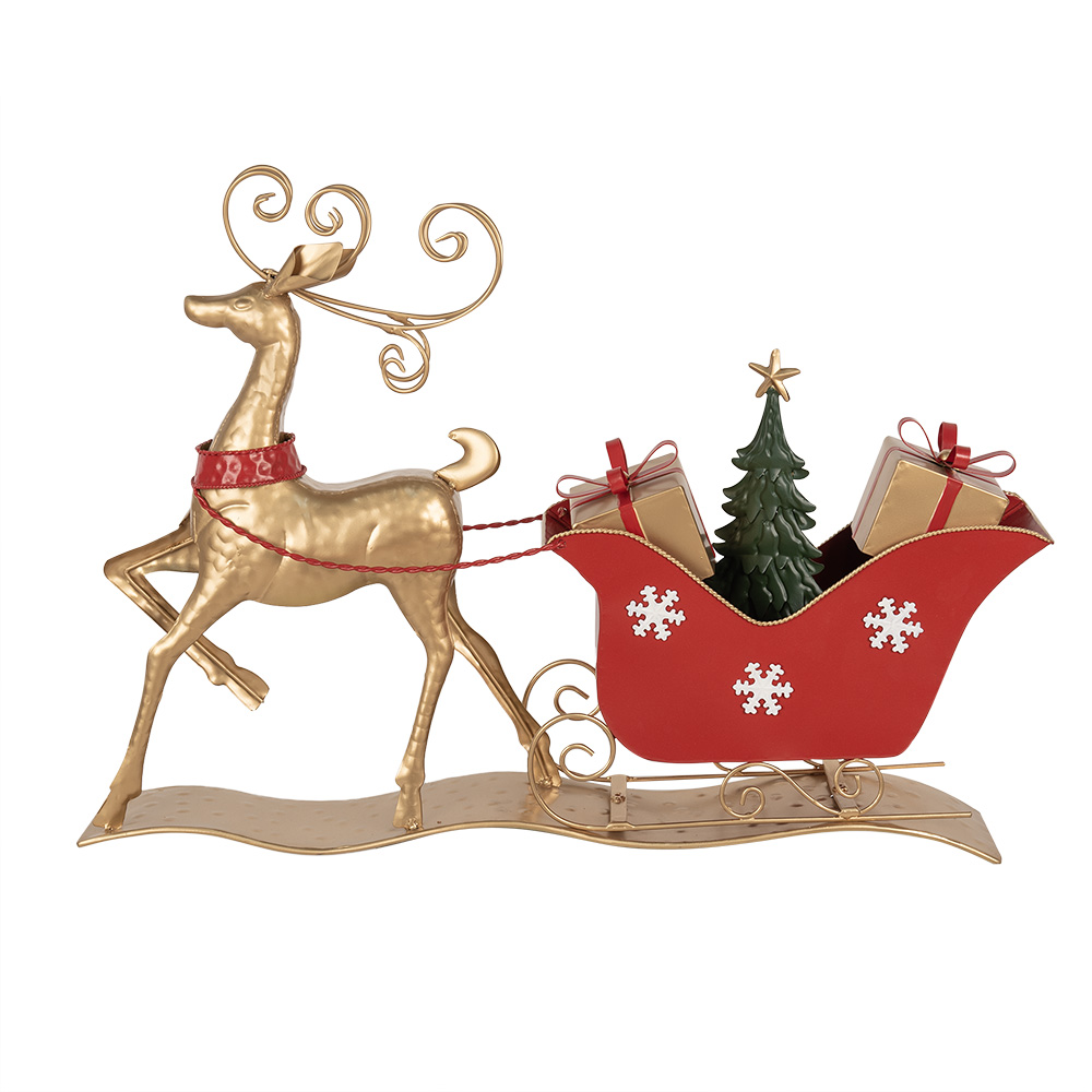 Decoratie slee 70x12x49 cm