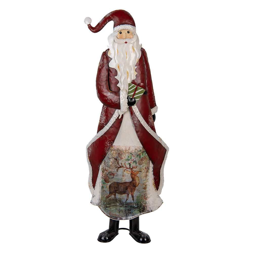 Decoratie kerstman 33x16x85 cm