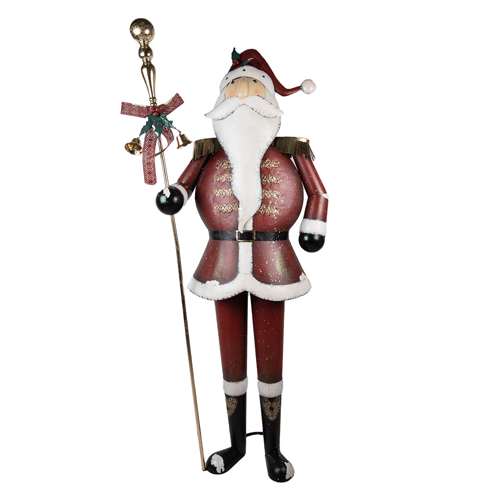 Decoratie kerstman 82x36x205 cm