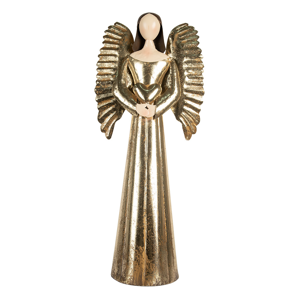 Decoratie engel 29x18x68 cm