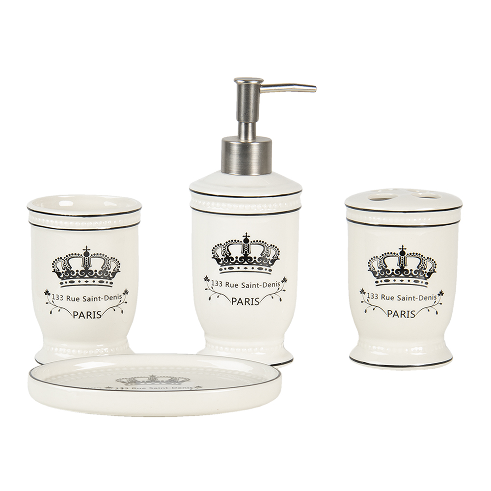 Badkamerset (4) 15x10x2 cm/7x6x19 cm/7x6x11 cm/7x6x11 cm