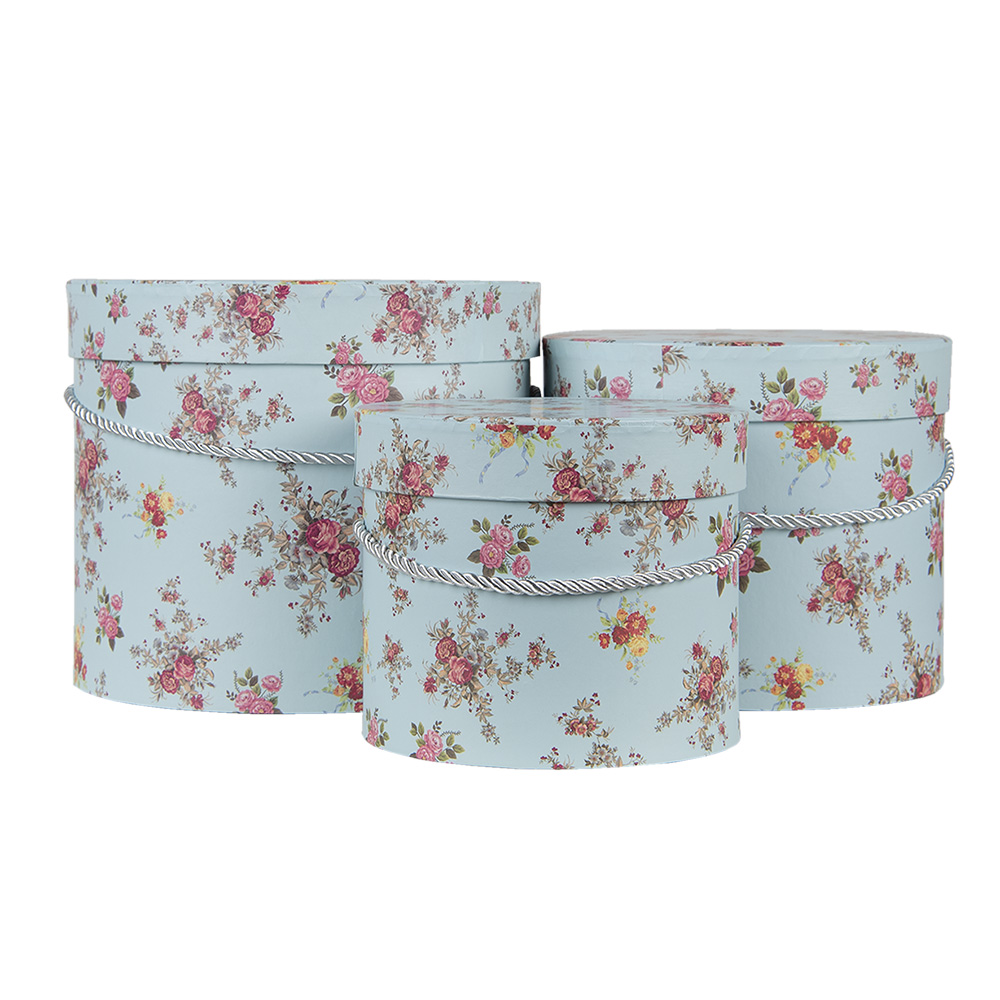 Hoedendoos (3) Ø 23x19 / Ø 20x16 / Ø 17x14 cm