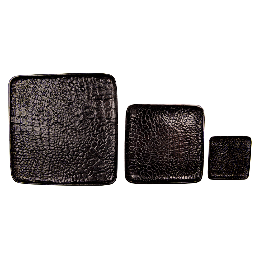 Dienblad (set van 3) 36x36x2 / 26x26x2 / 15x15x2 cm