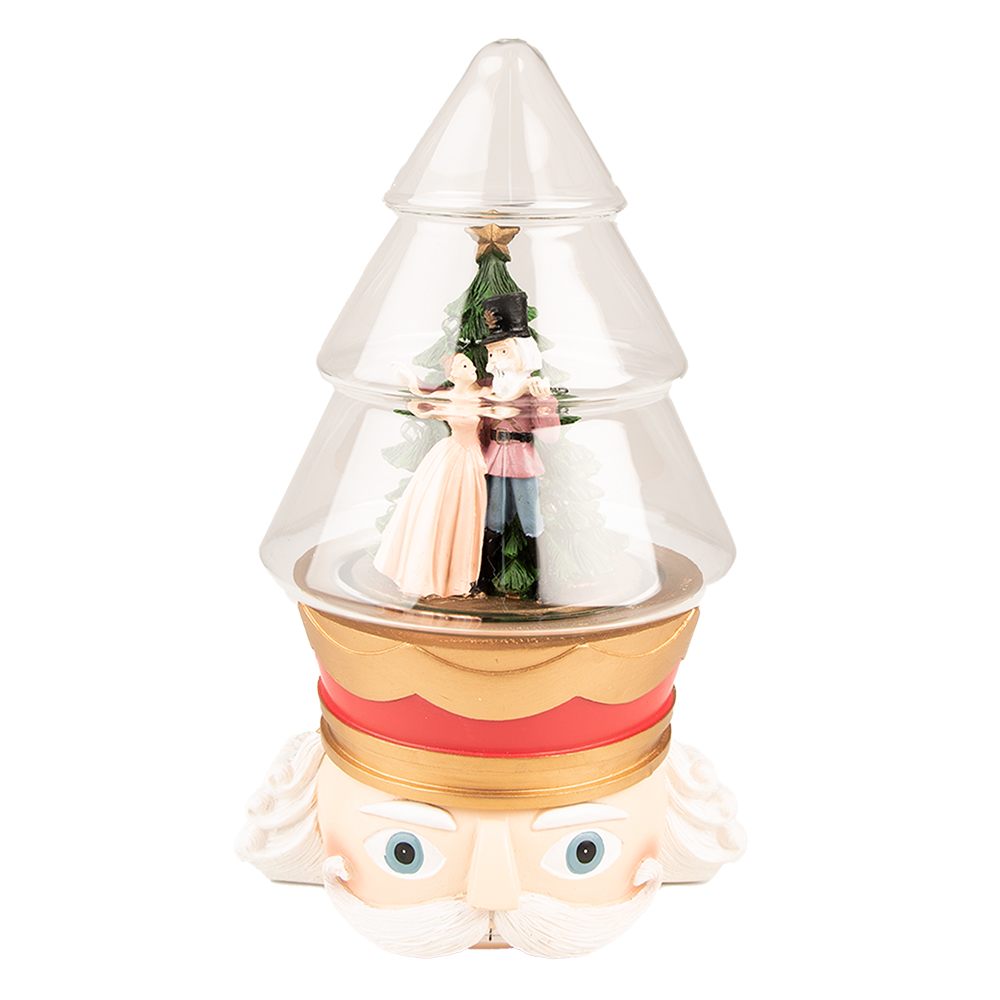 Stolp met notenkraker en LED 15x13x24 cm / 2xAAA