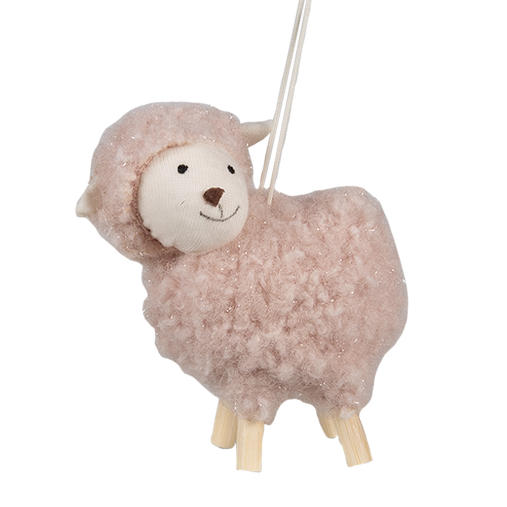 Decoratie hanger schaap 8x3x6 cm