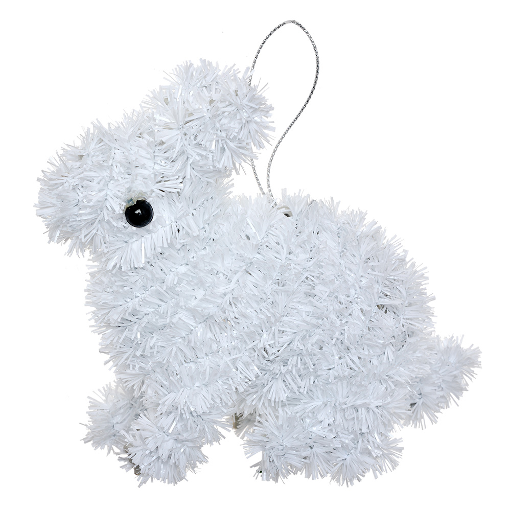 Decoratie hanger konijn 11x5x14 cm