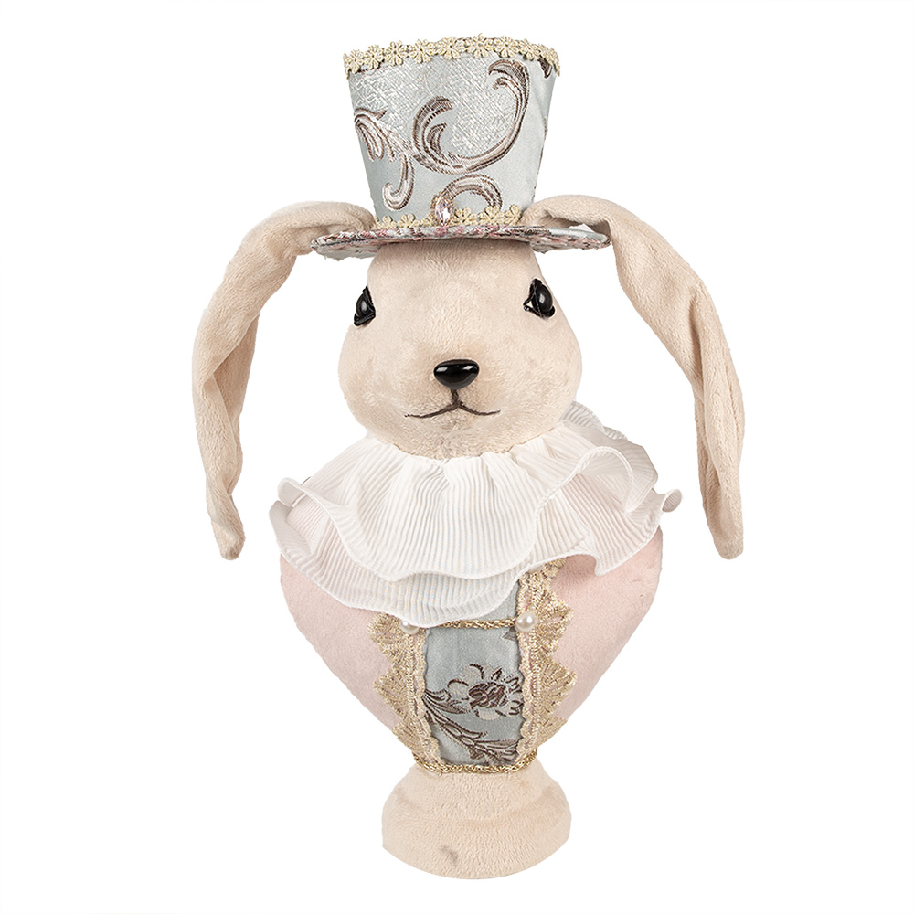 Decoratie konijn 18x15x39 cm