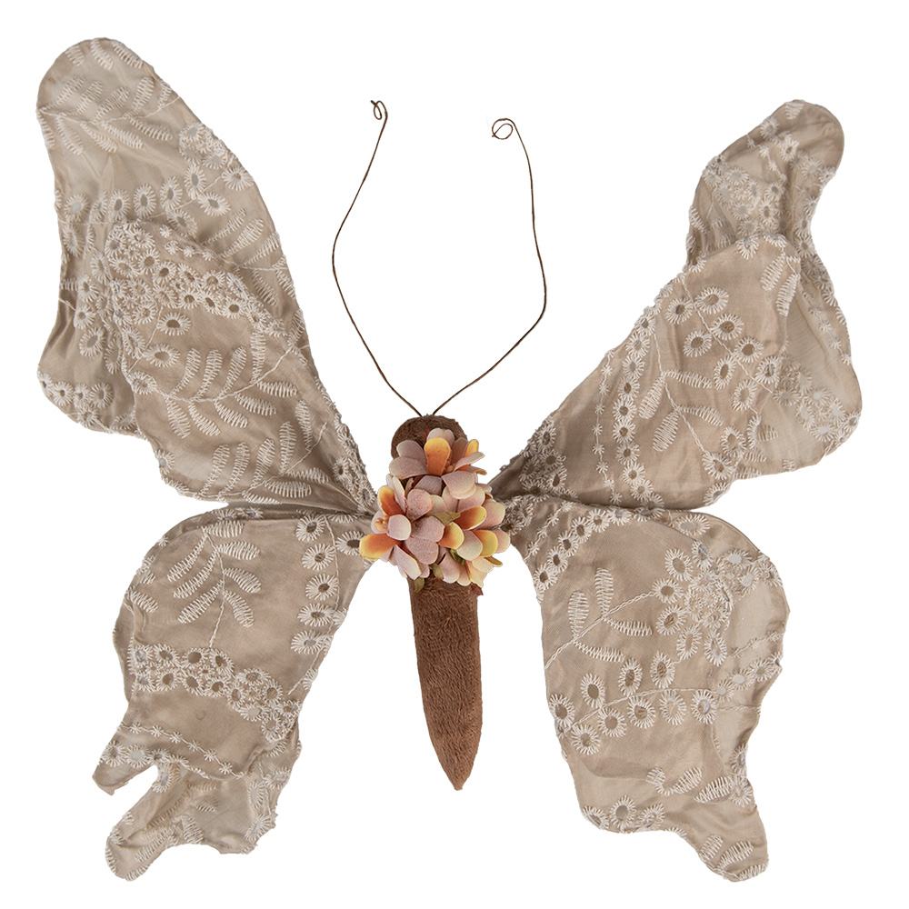 Decoratie vlinder 33x6x31 cm