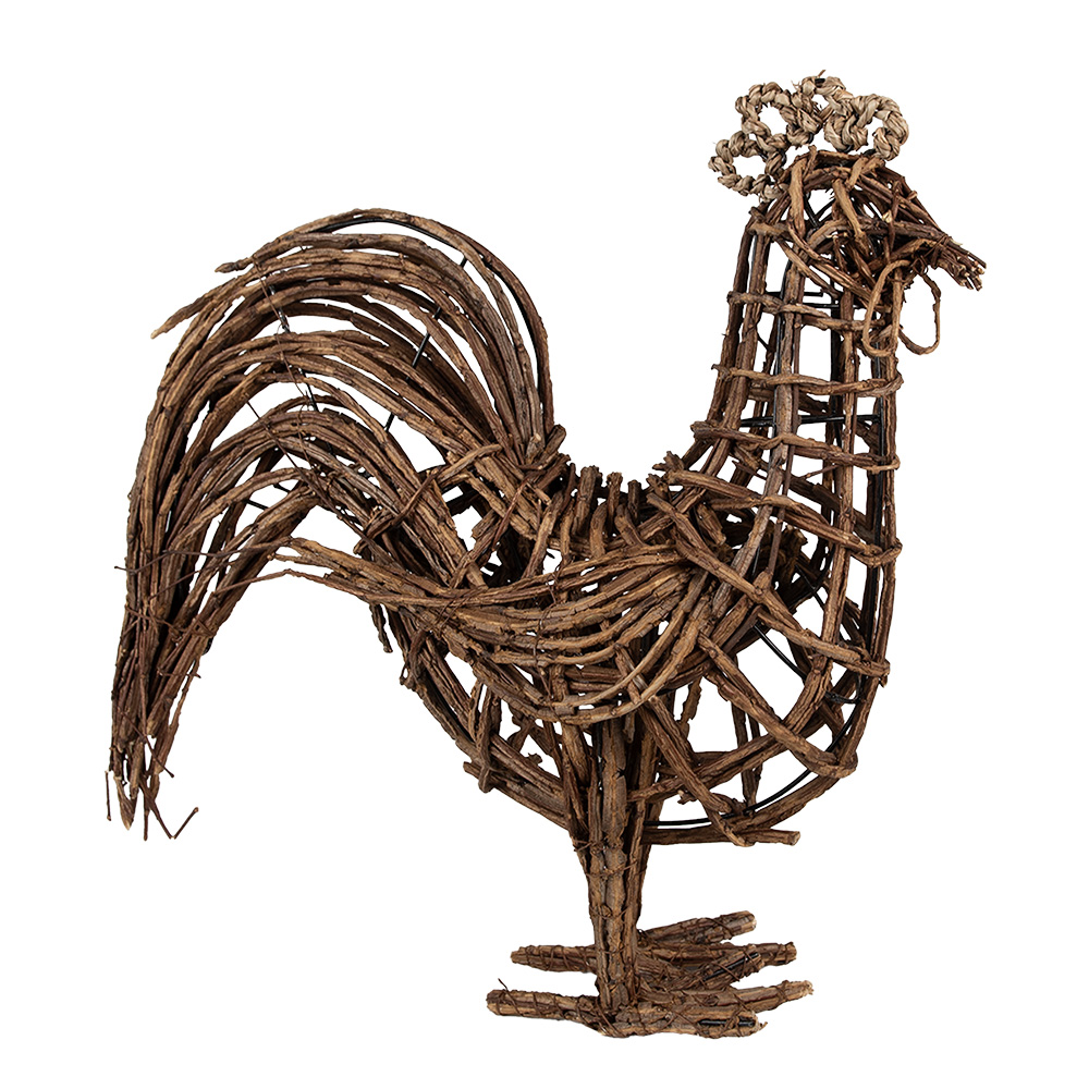 Decoratie kip 34x15x39 cm