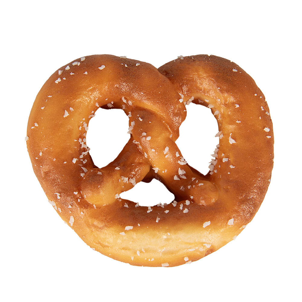 Decoratie pretzel 10x9x2 cm