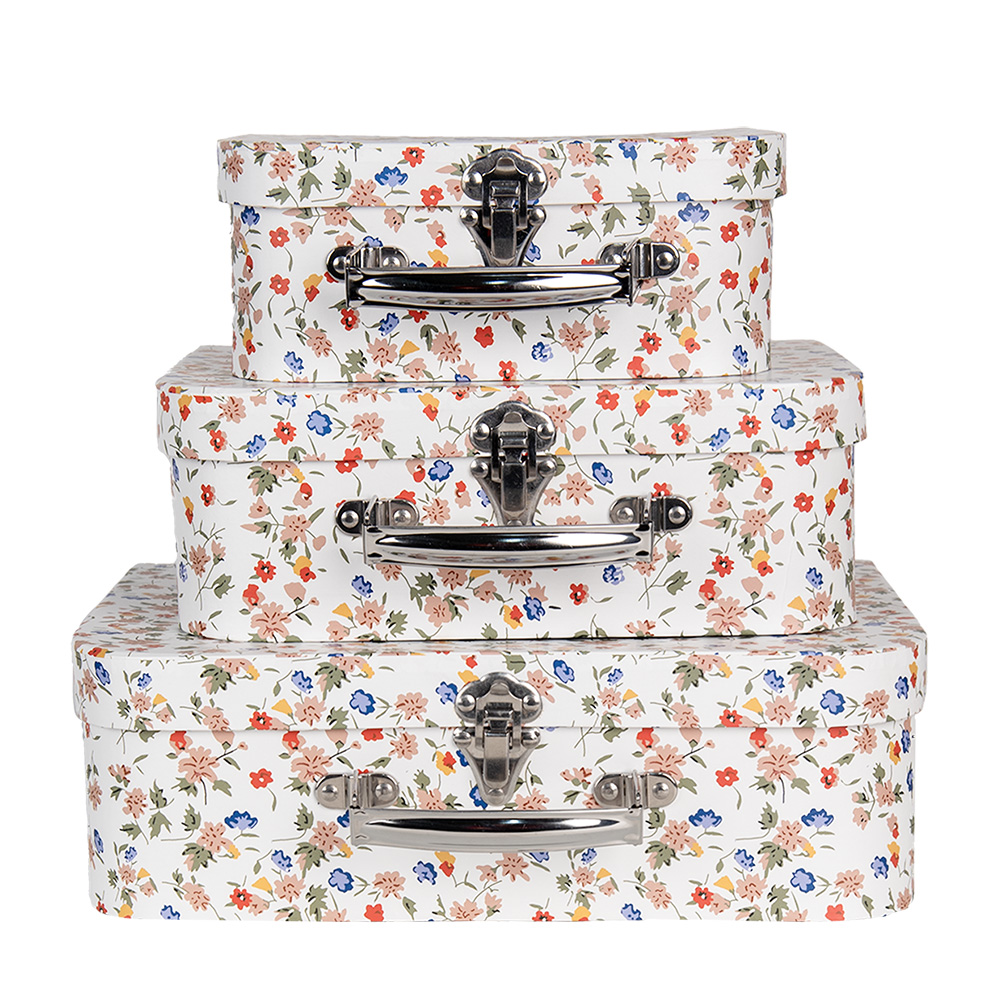 Decoratie koffer (3) 30x22x9/25x20x9/20x17x8 cm