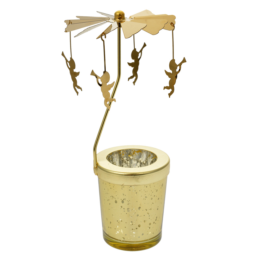 Theelichtcarrousel Ø 8x17 cm