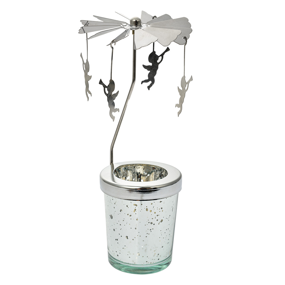 Theelichtcarrousel Ø 8x17 cm