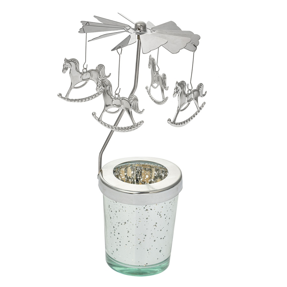 Theelichtcarrousel Ø 8x17 cm