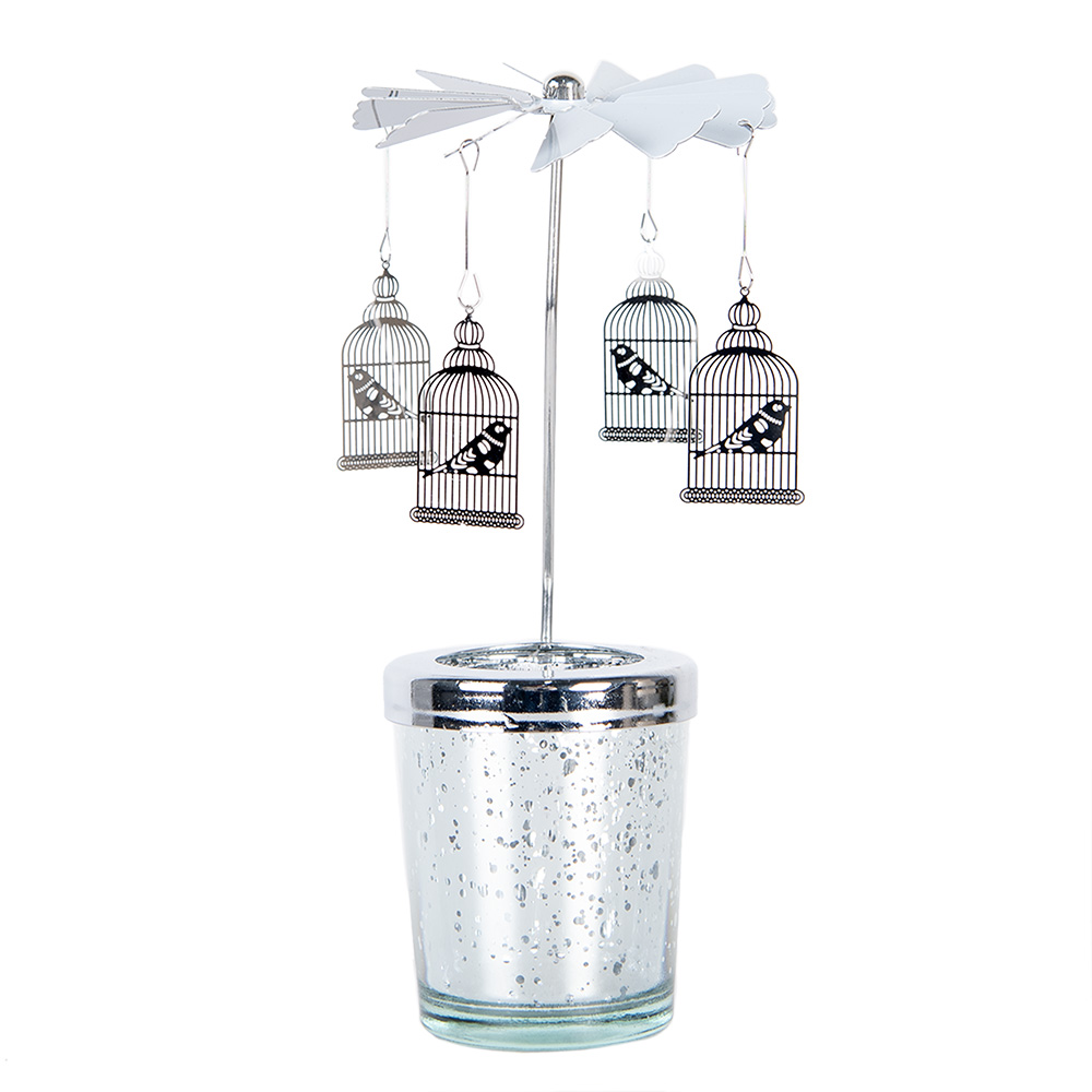 Theelichtcarrousel Ø 8x17 cm