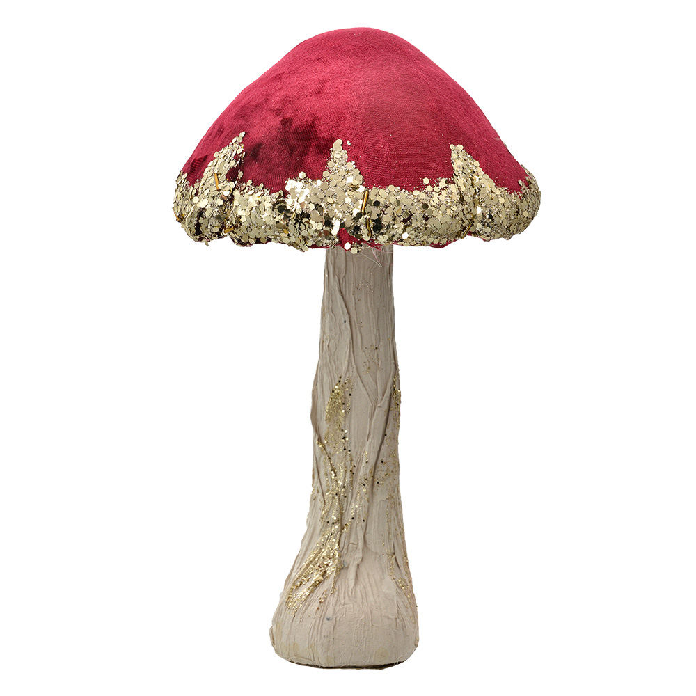 Decoratie paddenstoel Ø 17x29 cm