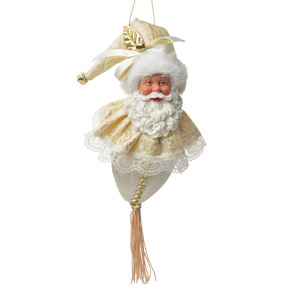 Decoratie hanger Kerstman 8x8x35 cm