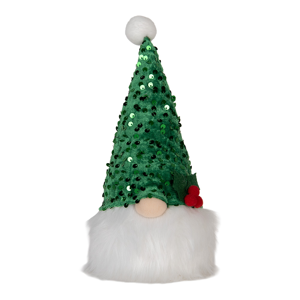 Decoratie kabouter met LED 10x10x25 cm / 3xAA