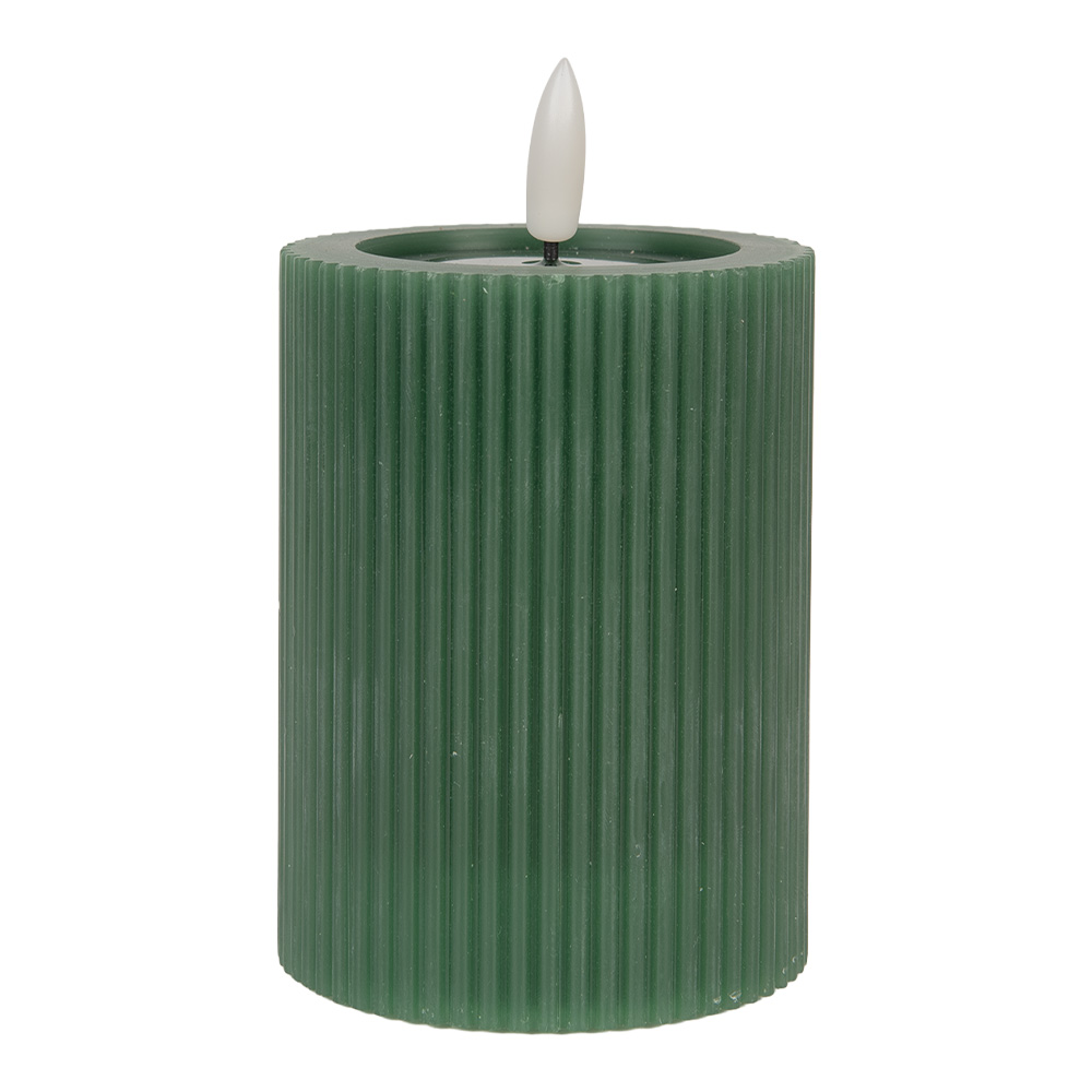 Kaars met LED Ø 8x13 cm / 2xAA