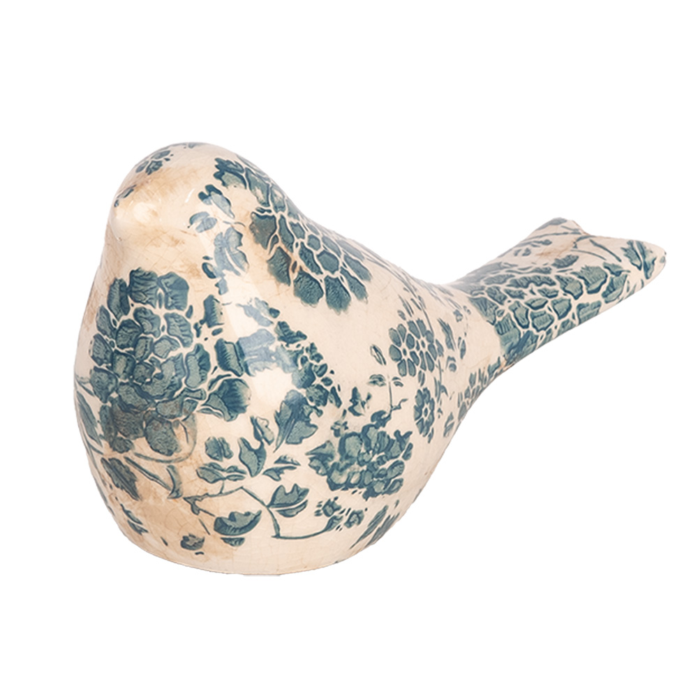 Decoratie vogel 16x7x9 cm