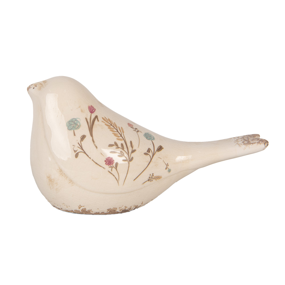 Decoratie vogel 25x10x13 cm