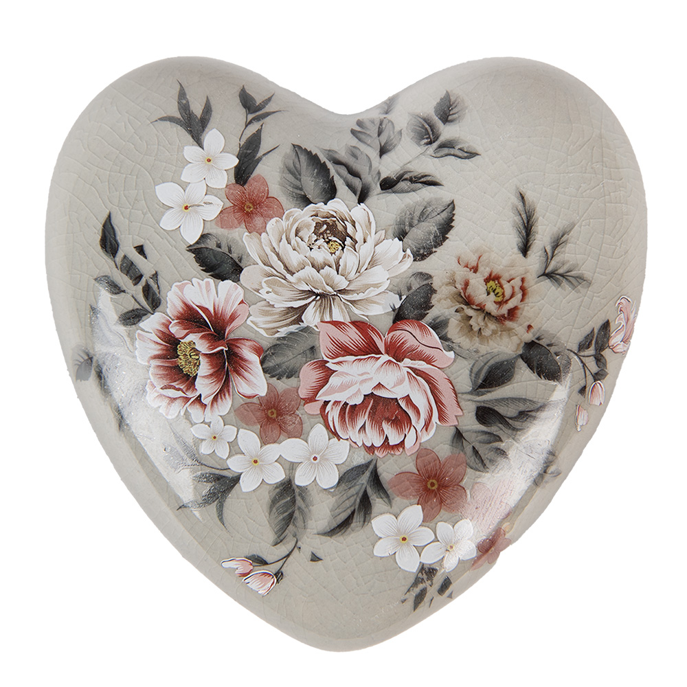 Decoratie hart 11x11x4 cm