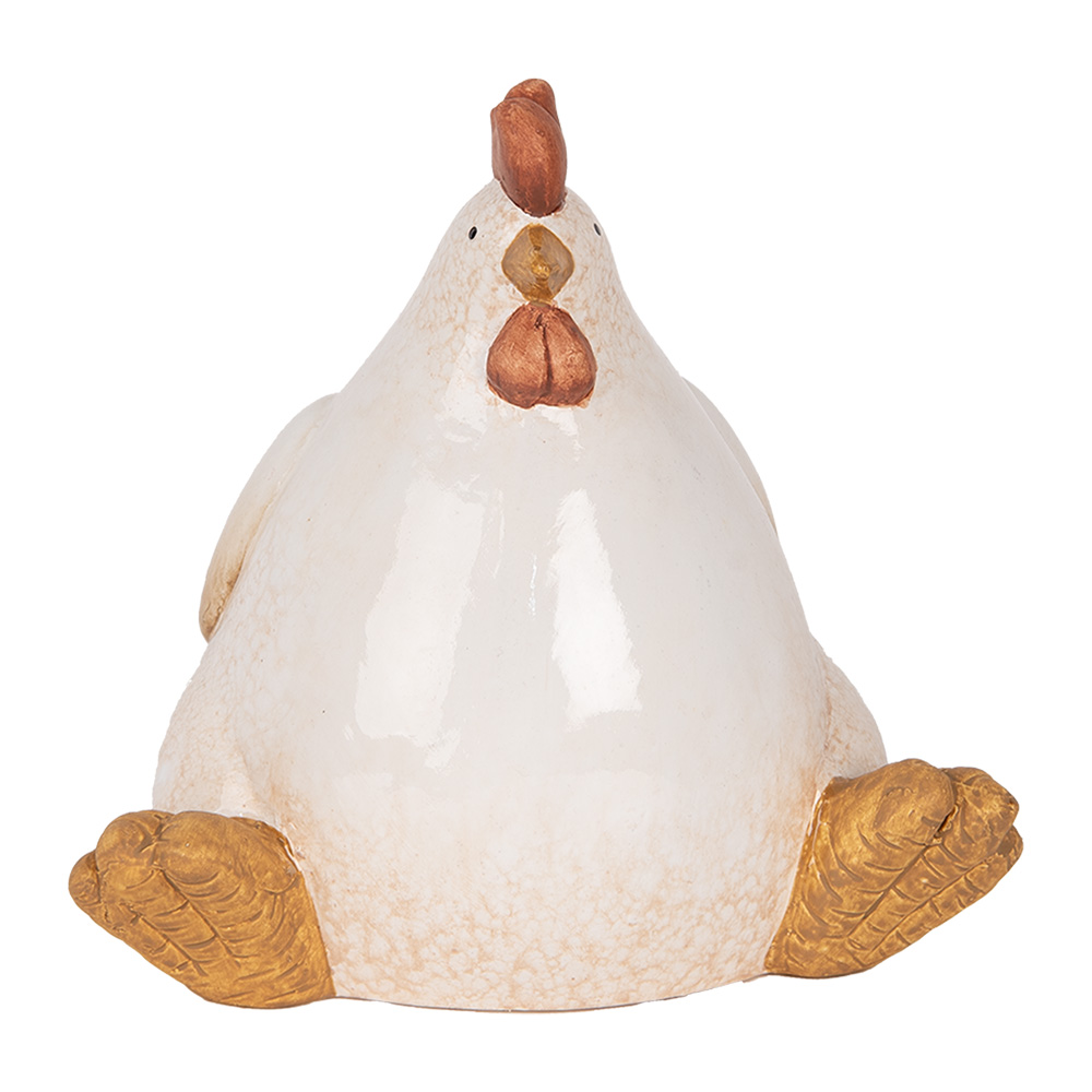 Decoratie kip 18x14x17 cm