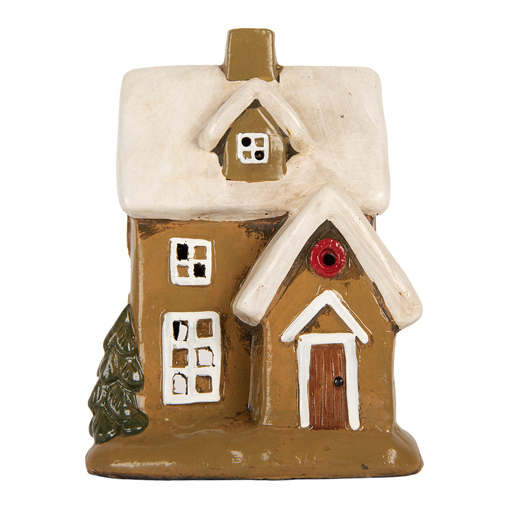 Decoratie huisje 15x12x20 cm