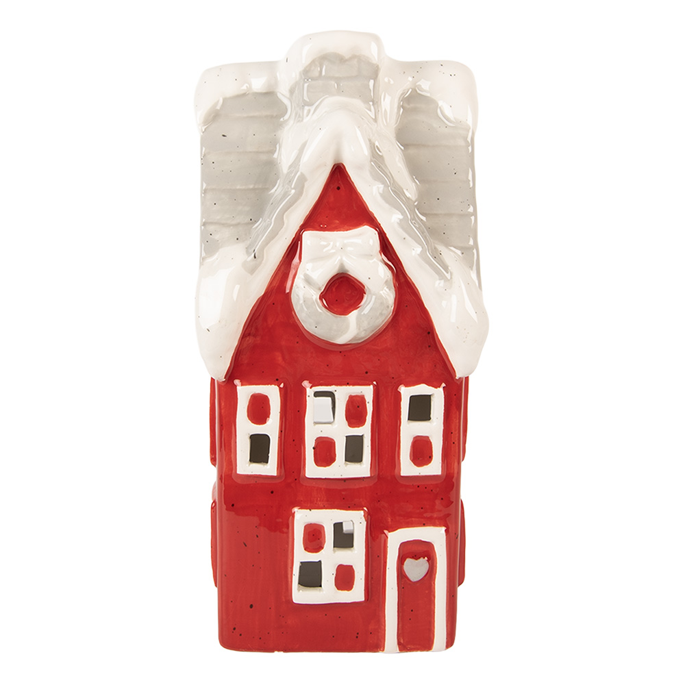 Decoratie huisje LED 11x10x24 cm