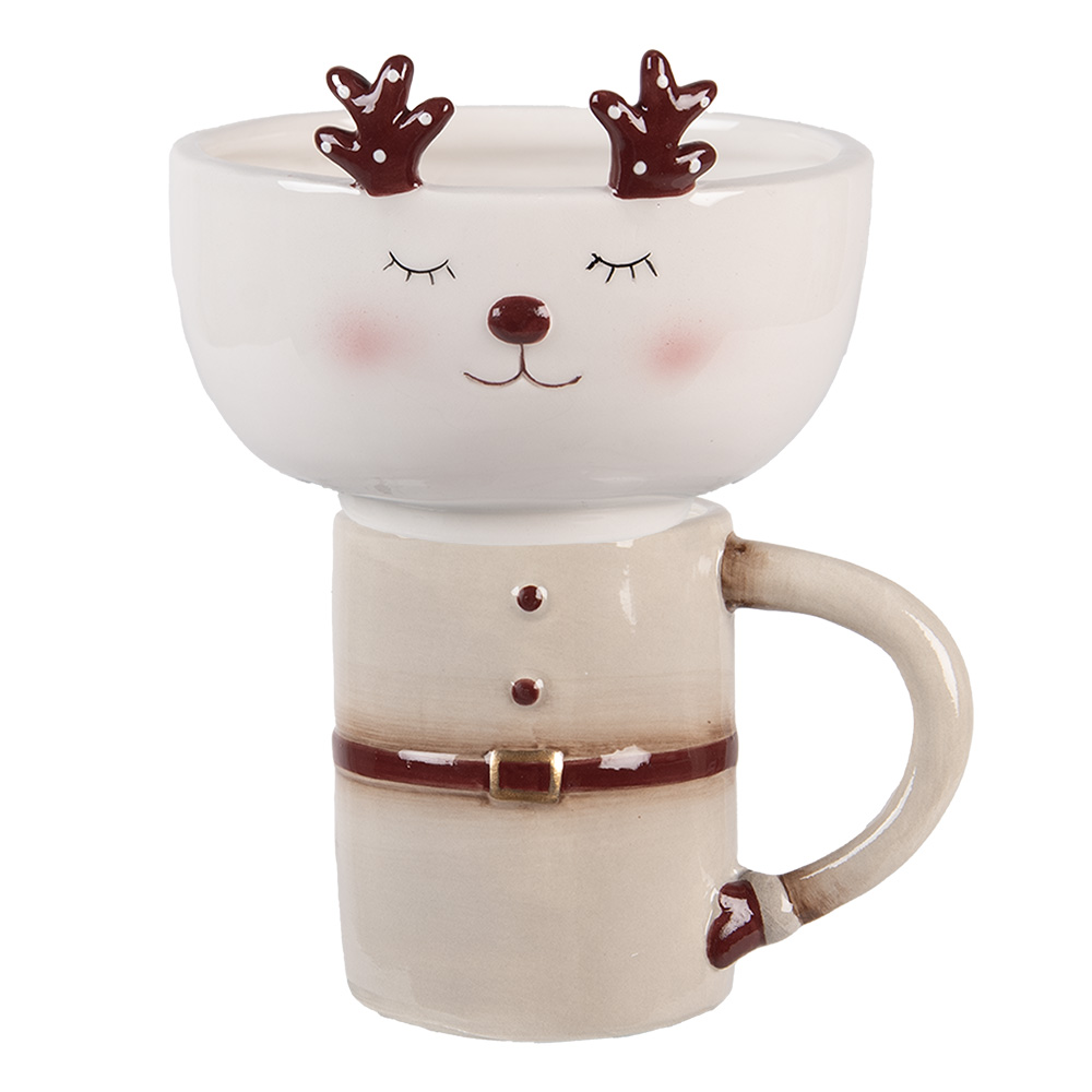 Mok met kom 12x12x18 cm / 250 ml / 250 ml