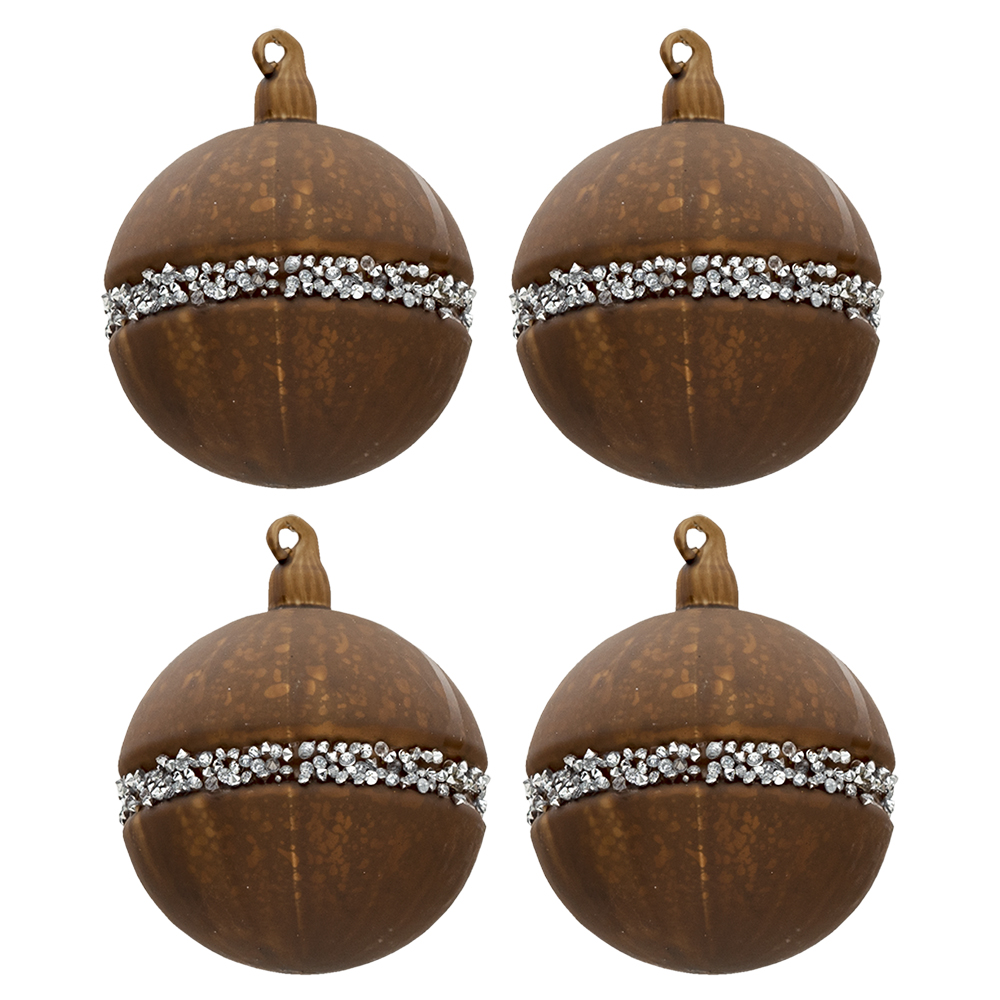 Doos kerstballen Ø 8x8 cm (set 4)