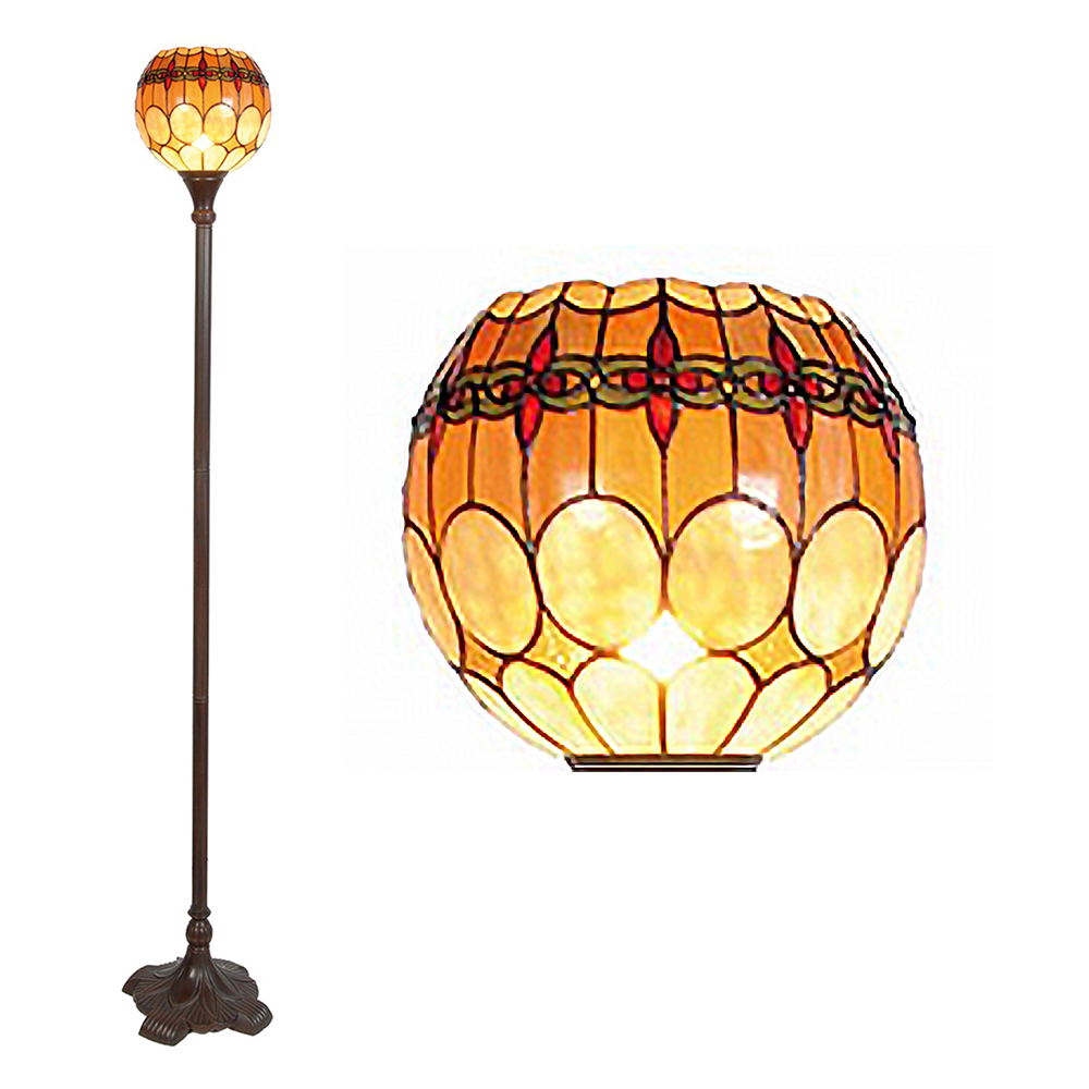 [5LL-5316] Vloerlamp Tiffany Ø 27x184 cm E27/max 1x60W