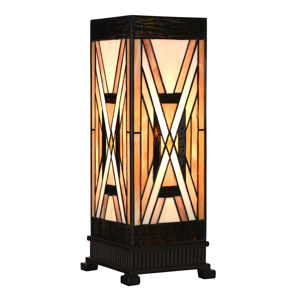 Tafellamp Tiffany 17x17x44 cm E27/max 1x40W