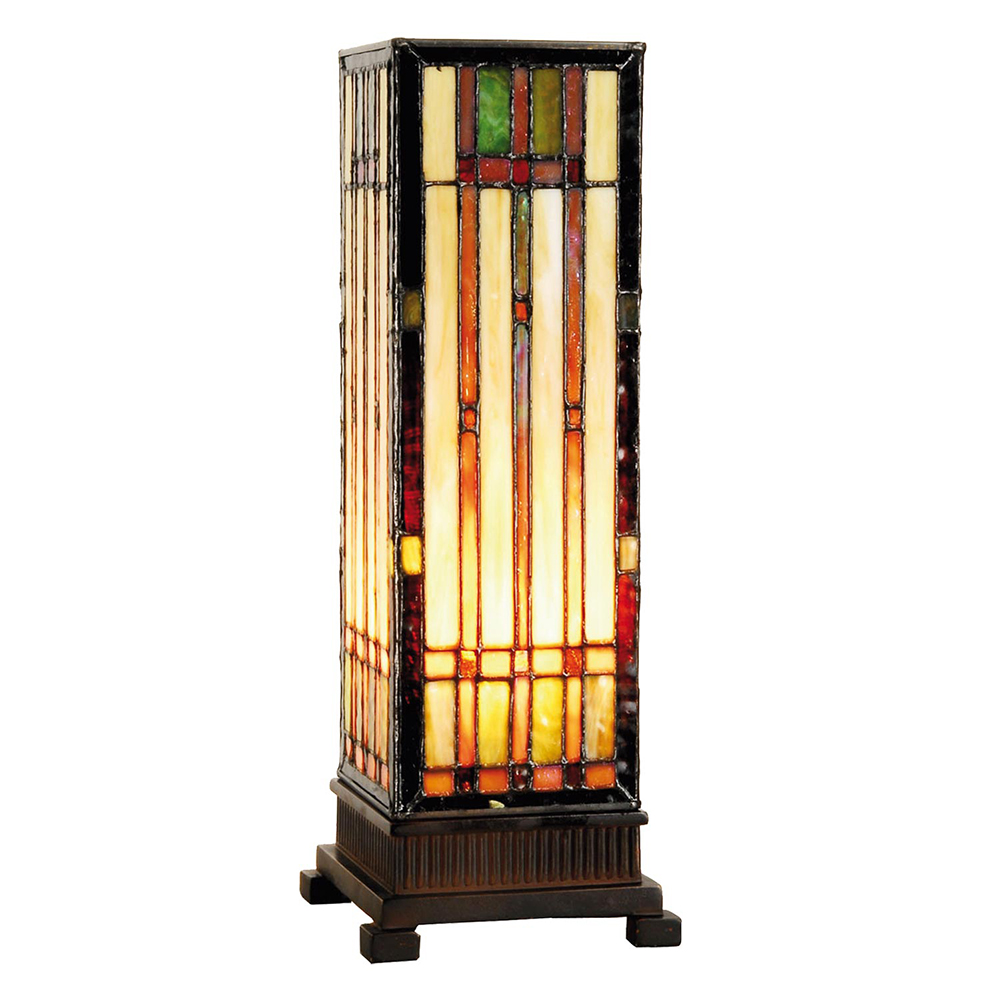 Tafellamp Tiffany 12x12x35 cm E14/max 1x40W