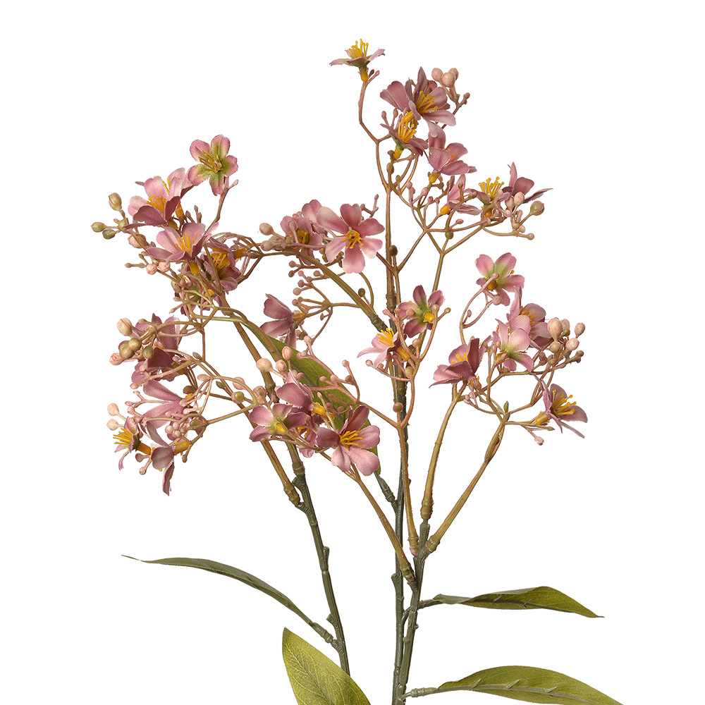 Decoratie tak met bloemen 15x7x70 cm