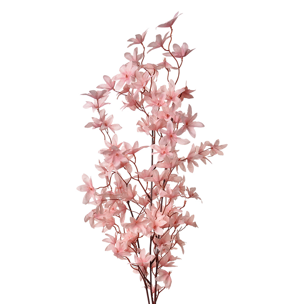 [5PL0136DP] Decoratie tak met bloemen 15x7x112 cm