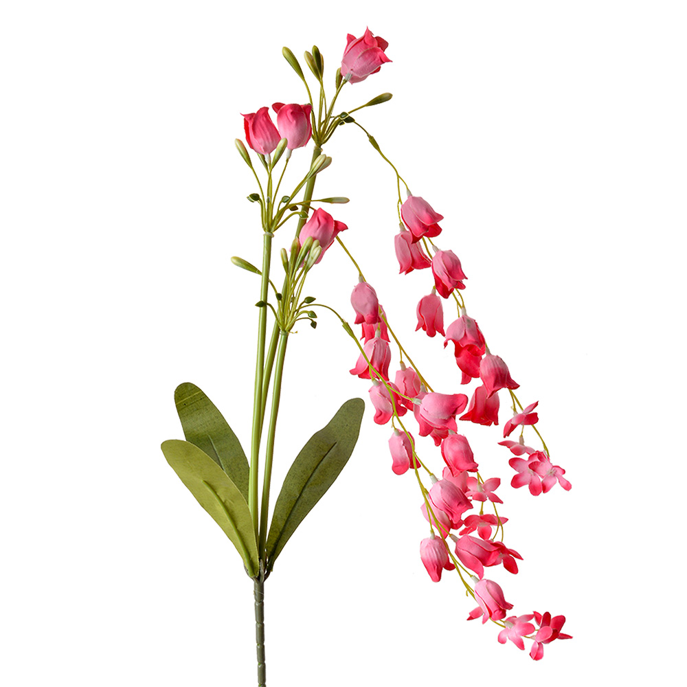 Decoratie tak met bloemen 15x6x80 cm